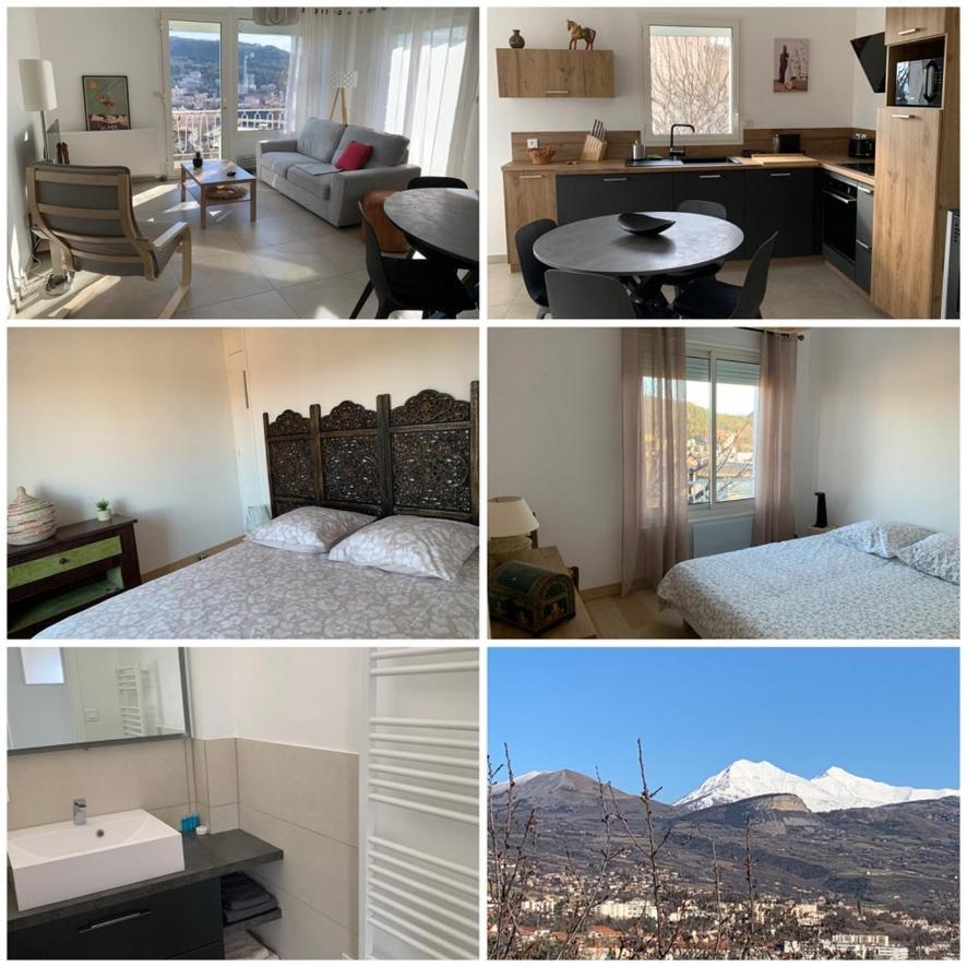 T4 Vue Imprenable Montagnes Et Ville Gap Exterior foto